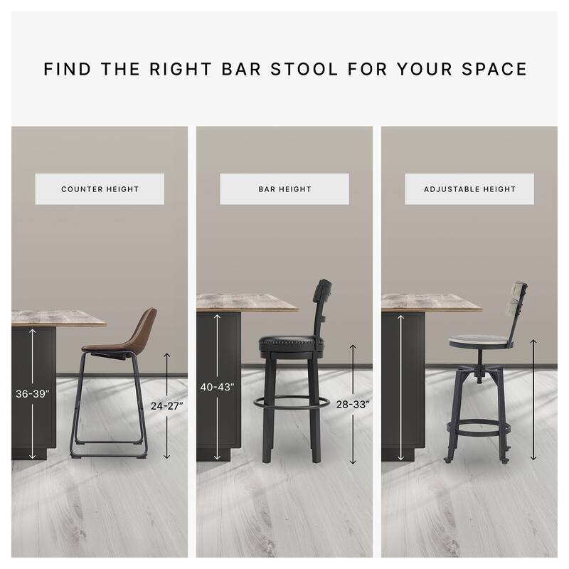 Signature Design by Ashley Skempton White Counter Height Dining Table and Bar Stools (Set of 7)