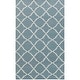 preview thumbnail 46 of 59, Hand-woven Villach Flatweave Wool Area Rug - 9' x 13' Blue