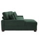 preview thumbnail 27 of 132, 118" W Corduroy L-shape Modular Sectional Sofa with Pillows