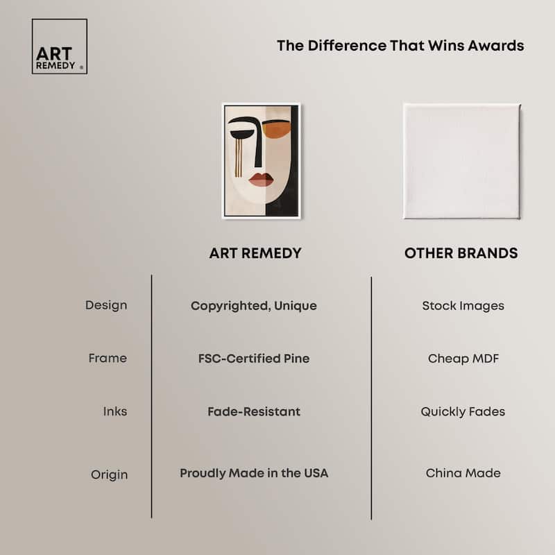Face Moderne III Canvas by Art Remedy