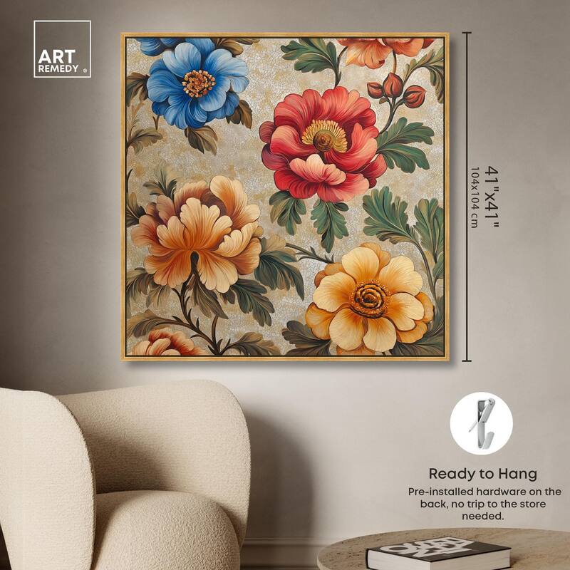 Golden Gardenia I Canvas by Art Remedy