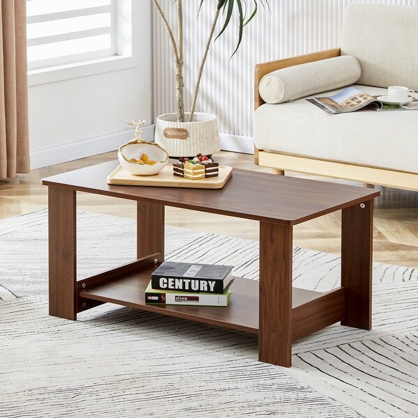 Walnut Textured Coffee Table Side Tables End Table Center