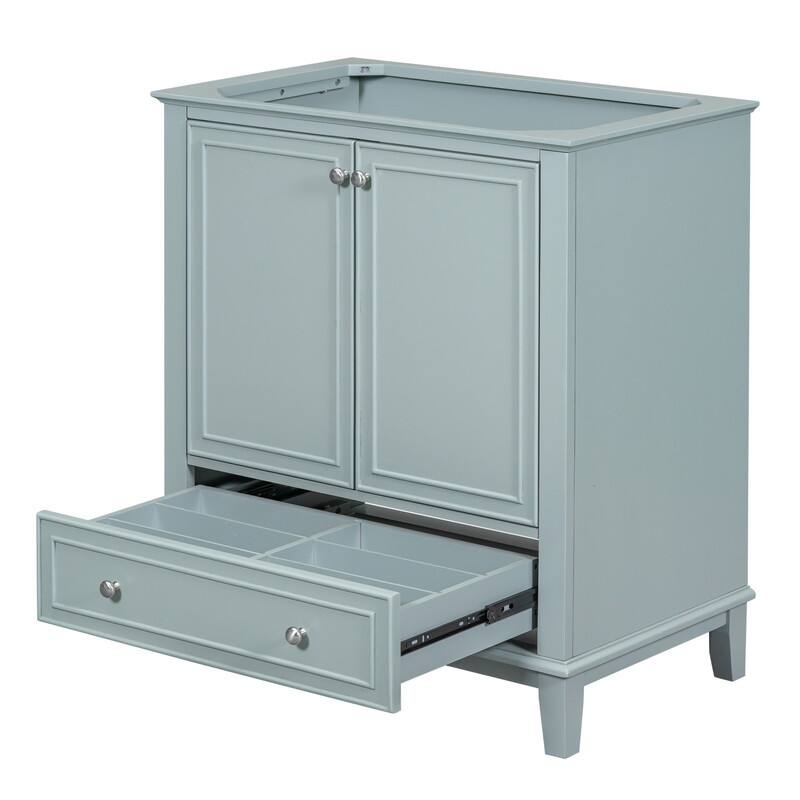 Solid Frame Bathroom Cabinet, 30" Bathroom Vanity without Sink