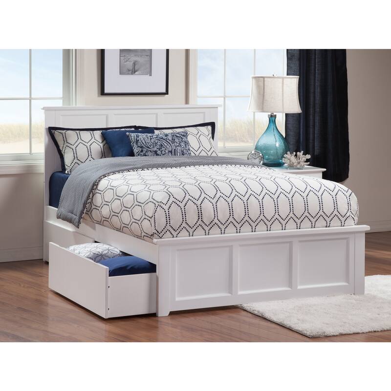 City Chic Bed with Storage - Modern Platform Bed Frame, Underbed Drawers, Space Saving Design
