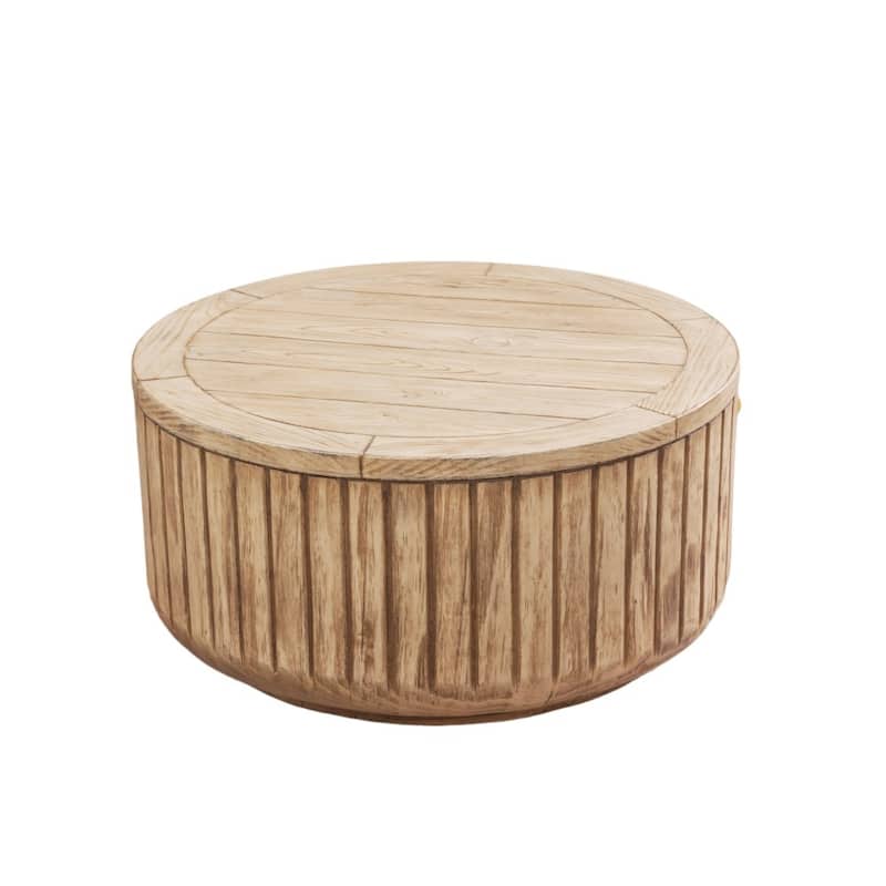 Rustic Outdoor Wood Grain Finish Elegance Terrafab Composite Coffee Table