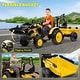 preview thumbnail 2 of 18, 3 in 1 Ride on Tractor, 24V Ride on Excavator with Remote Control