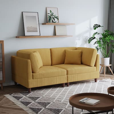 Free Combination Multi-Shaped Corduroy Sofa Modular
