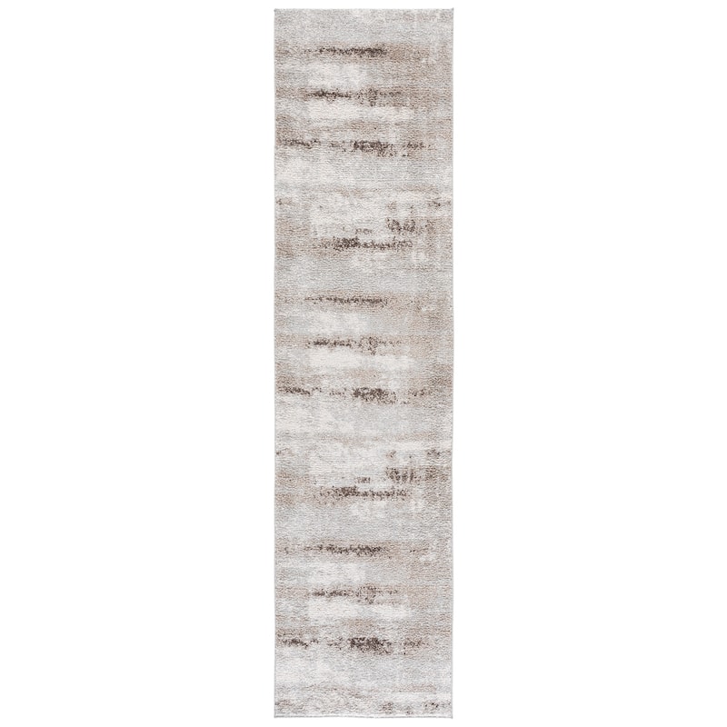 SAFAVIEH Wave Reyes Modern Rug - 2'2" x 9' Runner - Ivory/Grey