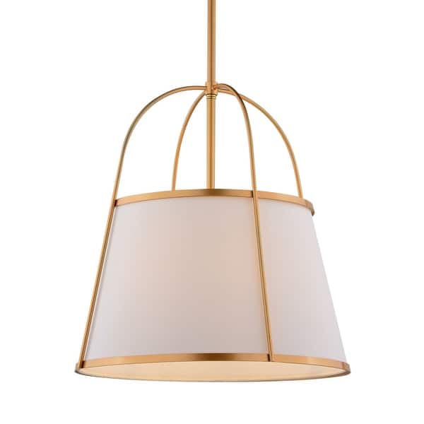 slide 2 of 11, Vaxcel Lighting P0435 Marion 15" Wide Pendant Mystic Gold