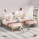 preview thumbnail 10 of 21, VECELO Modern Twin Size Metal Kids Bed Frame Without Box Spring, Twin Size Bed Set of 2
