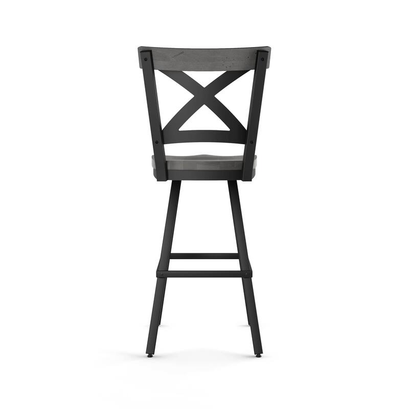 Amisco Jasper Swivel Counter and Bar Stool