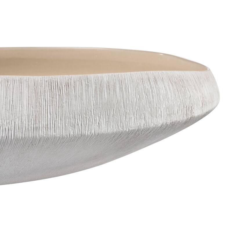 Elk Home Greer Beige Earthenware 17.5 Inch Wide Bowl
