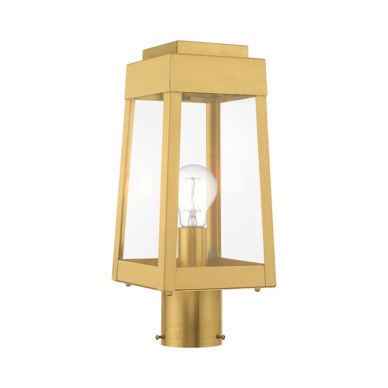 Livex Lighting Oslo Single Light 15" Tall Outdoor Single Head Post