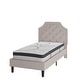 preview thumbnail 16 of 121, Tufted Platform Bed with 10 Inch Pocket Spring Mattress