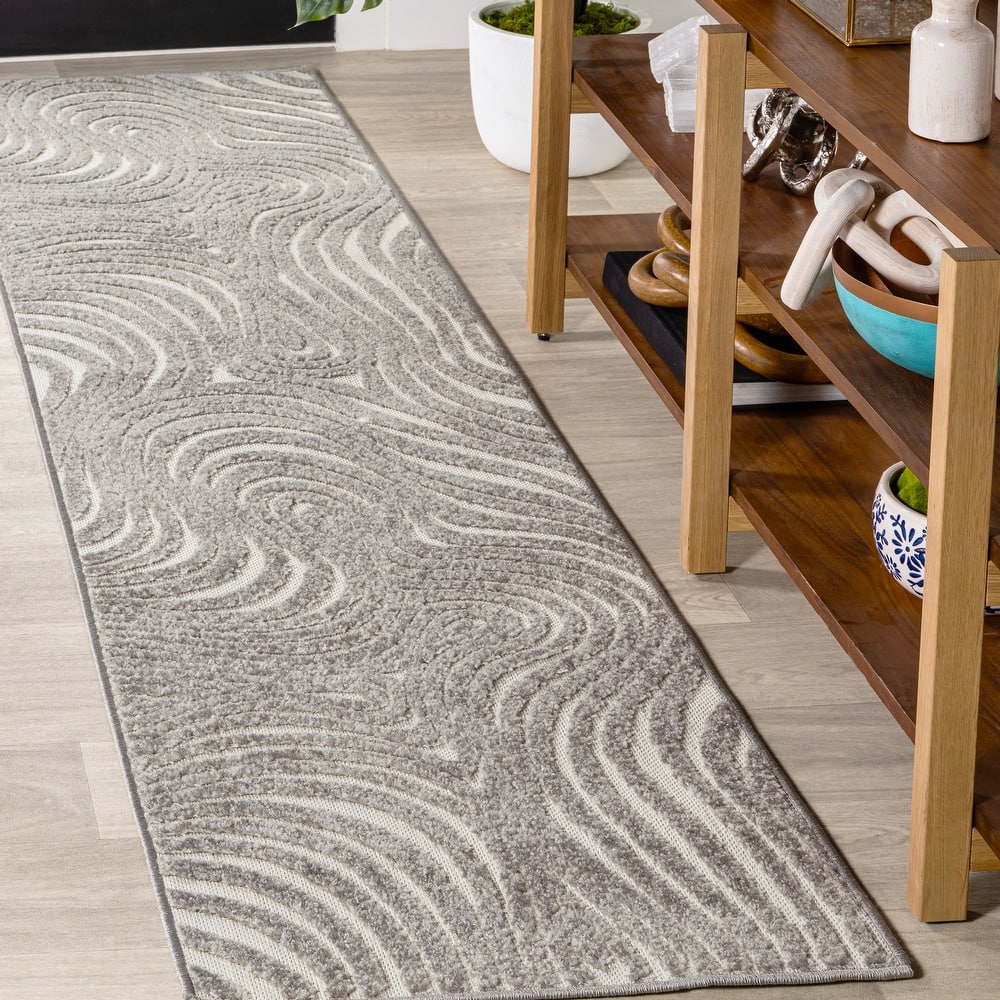 JONATHAN Y Nordby Abstract Groovy Striped Area Rug
