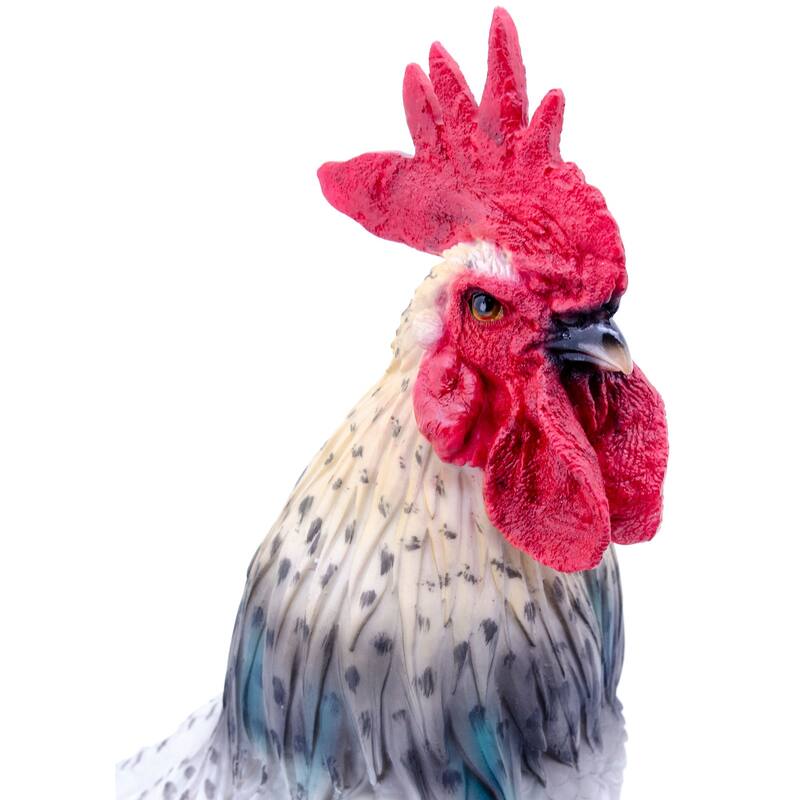 24" Standing Rooster on Ground Outdoor Garden Statue