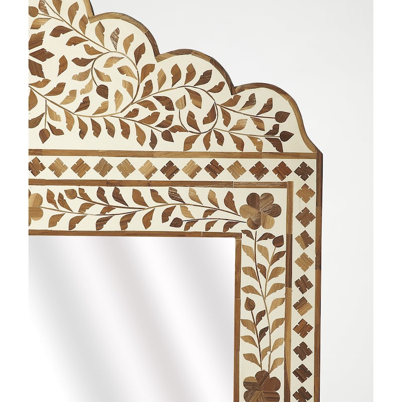 Butler Vivienne Wood & Bone Inlay Mirror