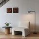preview thumbnail 22 of 36, Brightech Leaf 53 in. Industrial 3-Way Dimming LED Floor Lamp with Brass Metal Empire Shade