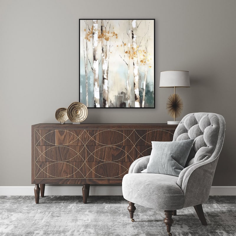 Birch Silhouette II Giclee on Canvas No Glass