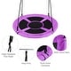preview thumbnail 21 of 21, Outdoor and Indoor 40-Inch Flying Saucer Tree Swing for Play and Fun - 40" ~ 63"
