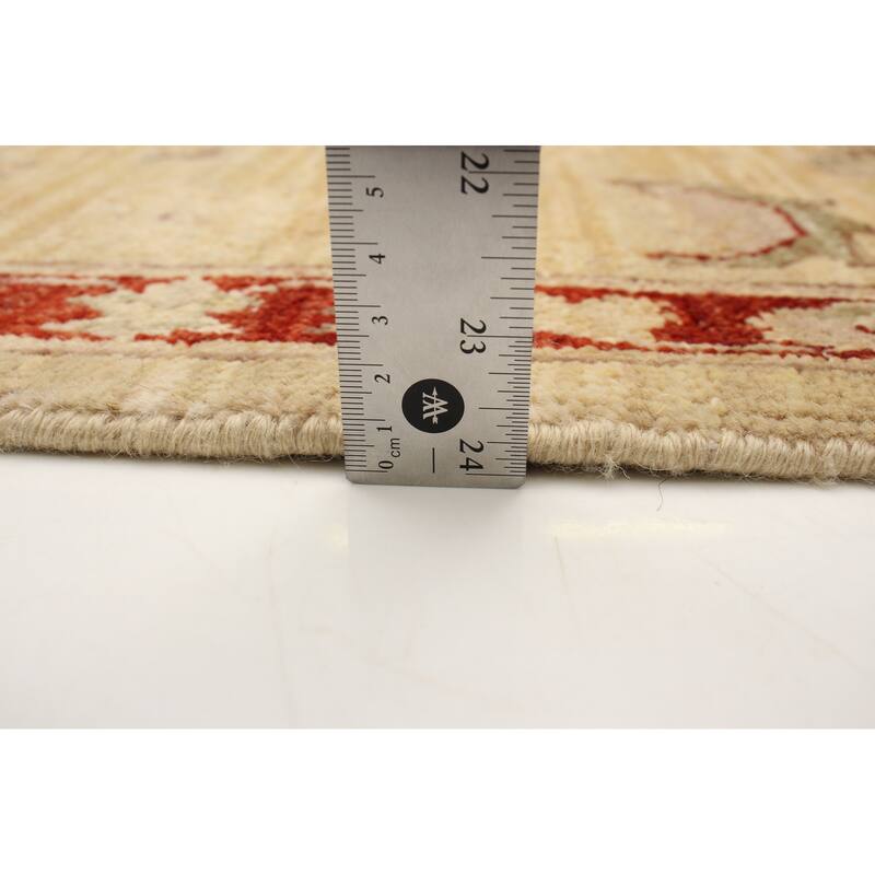 ECARPETGALLERY Hand-knotted Peshawar Oushak Beige Wool Rug - 3'1 x 5'1