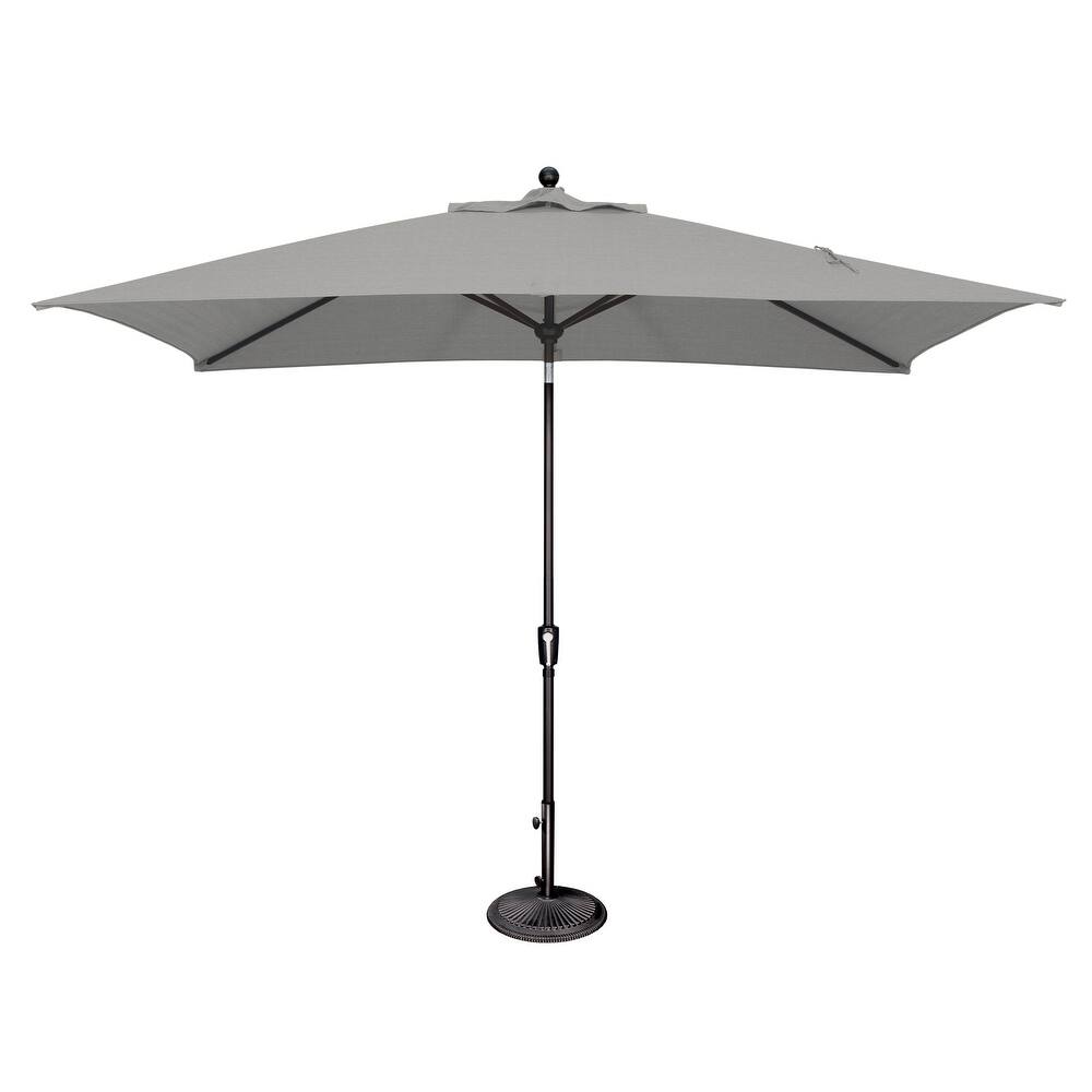SimplyShade Catalina Rectangle Black Push Button Tilt Umbrella