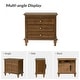 preview thumbnail 10 of 51, Muriel Farmhouse 3 Drawers Nightstand with Built-In Outlets by HULALA HOME
