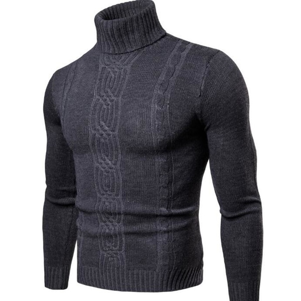 black long neck sweater