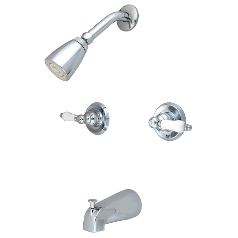 Victorian Tub and Shower Faucet - Polished Chrome