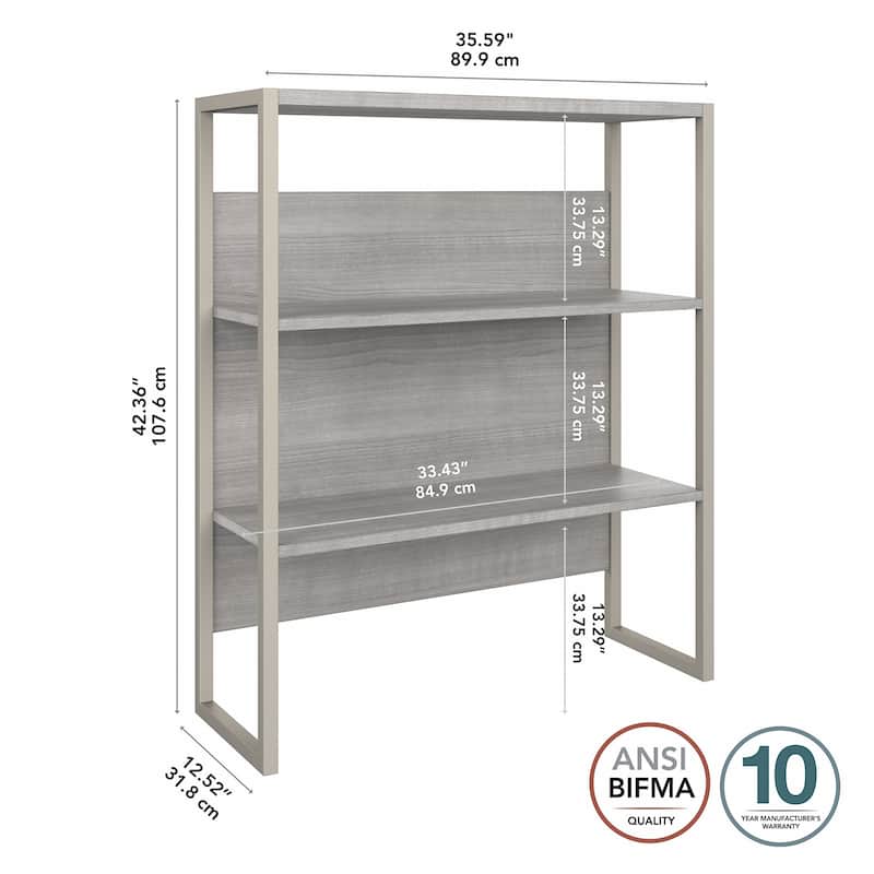 Hybrid 36W Bookcase Hutch by Bush Business Furniture