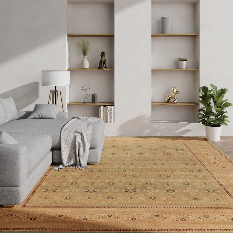 SAFAVIEH Couture Hand-knotted Heirloom Aliyah Traditional Oriental Wool Rug with Fringe