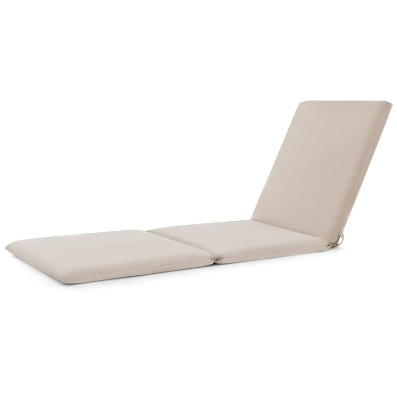 Gymax 2PCS Patio Lounge Chair Recliner Chair w/ 3-Position Adjustable