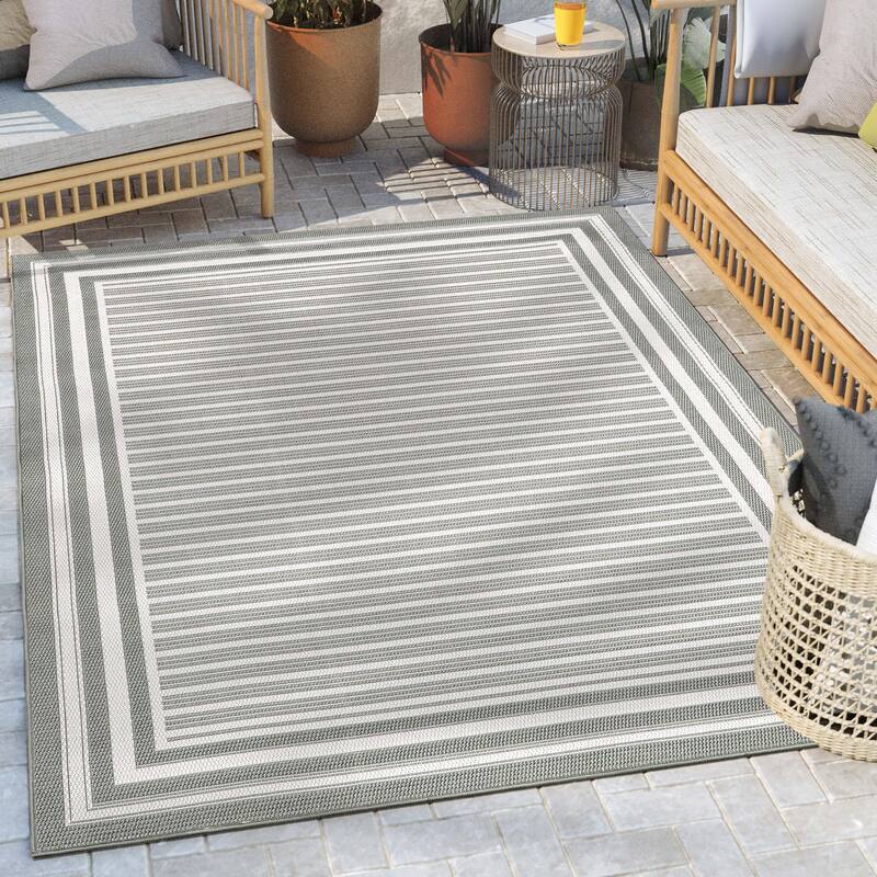 Well Woven Fallon Frankie Stripes Indoor Outdoor Area Rug