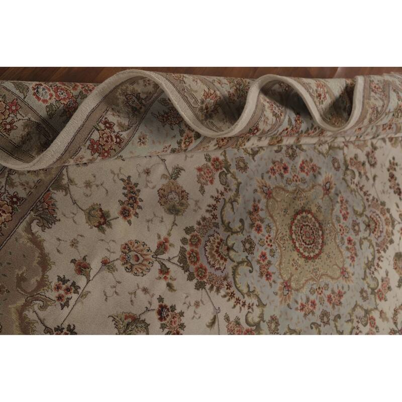 Vegetable Dye Tabriz Chinese Area Rug Handmade Wool Carpet - 8'8" x 11'6"