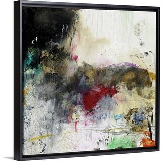 Shop Hard Telling Ii Black Float Frame Canvas Art Overstock