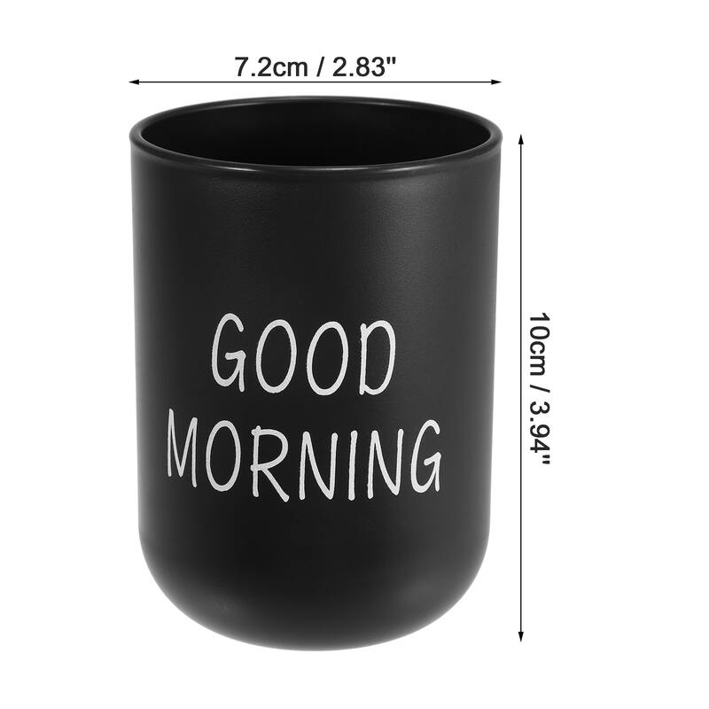 Bathroom Toothbrush Tumblers Plastic Toothbrush Cups 3.94"x2.83"