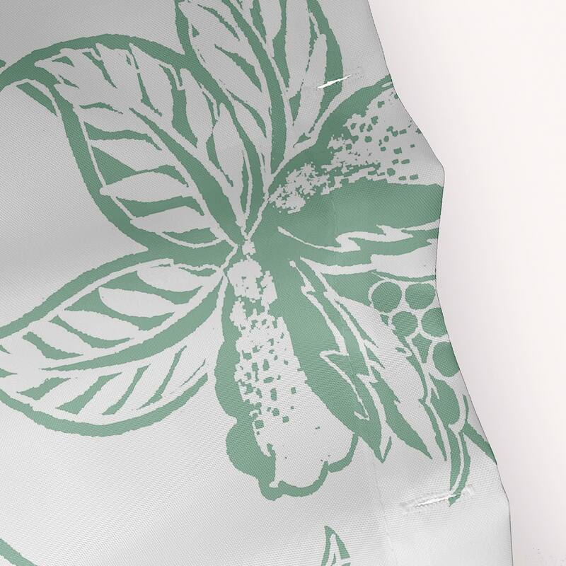 71 x 74-inch Traditional Bird Floral Print Shower Curtain