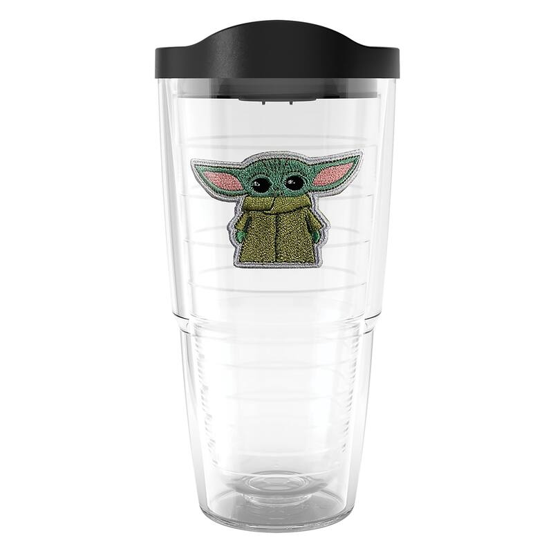 Tervis Star Wars Mandalorian Grogu Made in USA Double Walled Insulated Travel Tumbler, Classic - 24oz