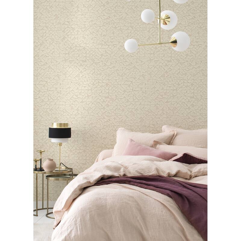 Advantage Arbus Cream Geo Wallpaper