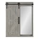 preview thumbnail 7 of 26, Cates Decorative Wood Wall Cabinet with Vanity Mirror and Barn Door