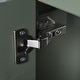 preview thumbnail 22 of 53, GDFStudio - Cielo 24" Bathroom Vanity with Ceramic Sink, 2 Soft Close Drawers, Door & Storage Racks