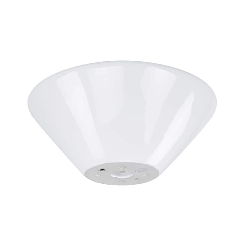 Highpoint Collection 17-inch Round Tapered Ceramic White Bathroom Vessel Sink