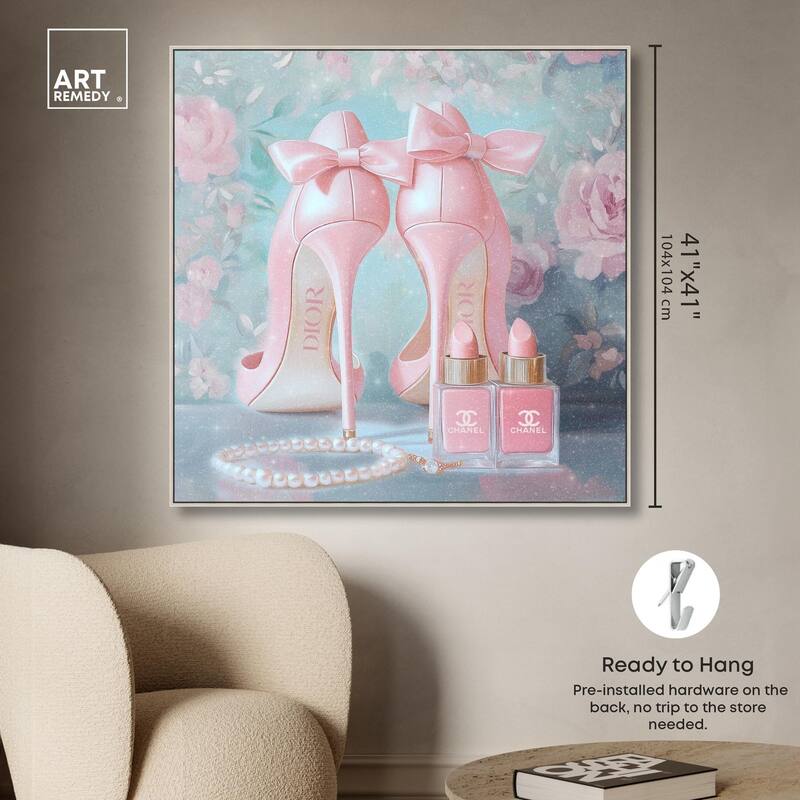 Love Dainty Heels Canvas by Art Remedy