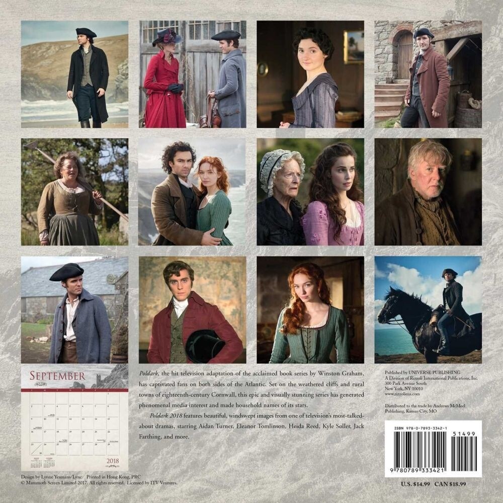 Shop Poldark Wall Calendar Overstock 18141594
