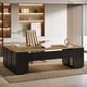 preview thumbnail 17 of 42, 85.8" L-Shaped Executive Desk, Extra Large Office Desk with Drawers