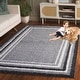 preview thumbnail 32 of 96, SAFAVIEH Border & Stripe Shag Eirny Modern 1.4-inch Thick Rug