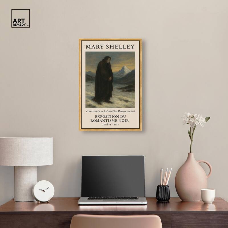 Mary Shelley Canvas by Art Remedy