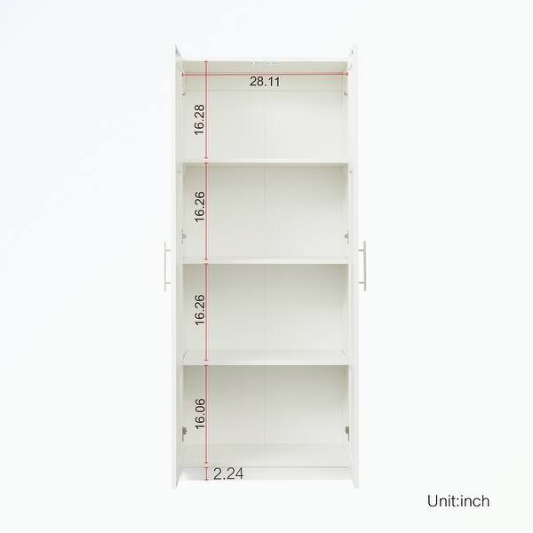 High wardrobe with 2 doors and 3 partitions Bed Bath & Beyond 37065936