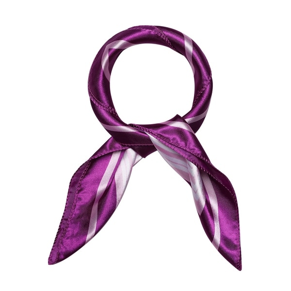 purple print scarf
