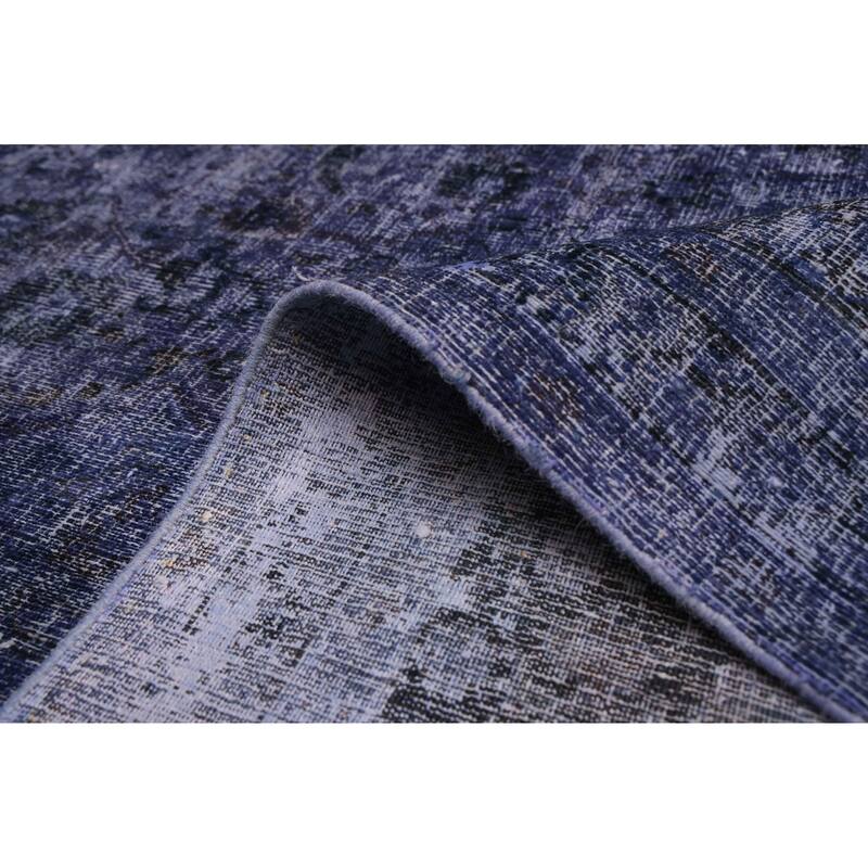 ECARPETGALLERY Hand-knotted Color Transition Indigo Wool Rug - 9'6 x 12'4